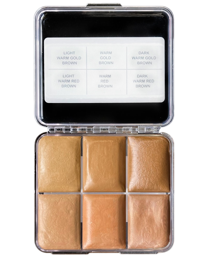 Skin Illustrator On Set Warm Brown Hair Palette