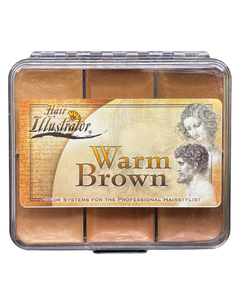 Skin Illustrator On Set Warm Brown Hair Palette