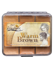 Skin Illustrator On Set Warm Brown Hair Palette