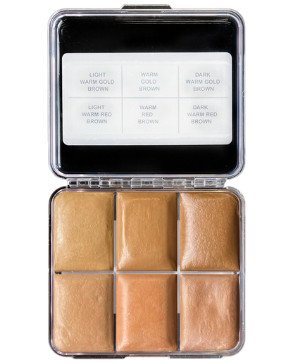 Skin Illustrator On Set Warm Brown Hair Palette