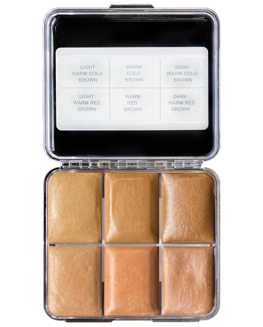 Skin Illustrator On Set Warm Brown Hair Palette