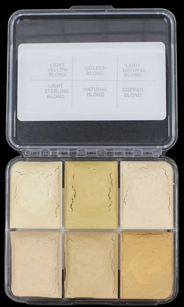 Skin Illustrator On Set Warm Blonde Hair Palette
