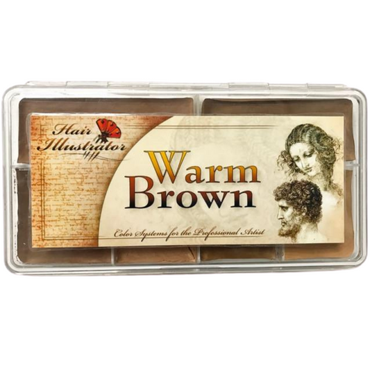 Skin Illustrator Hair Warm Brown Palette - The Makeup Armoury 