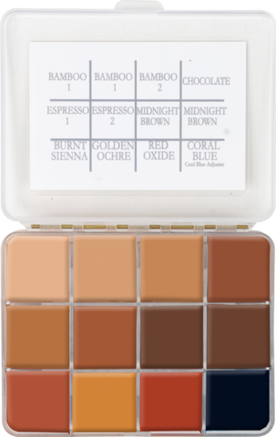 Skin Illustrator On Set Dark Fleshtone Palette